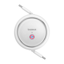 „Baseus“ USB-C į USB-C 100 W įkrovimo laidas (baltas) „Bayern Edition“