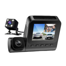 1080p front camera, 1080p indoor camera and VGA rear camera Azdome V600-3CH, G-sensor