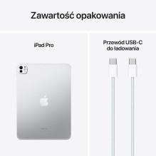 Apple iPad 11 colių Pro WiFi + Cellular 256GB su standartiniu stiklu – sidabrinė