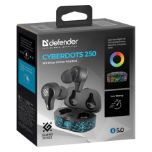 AUSINĖS DEFENDER BLUETOOTH CYBERDOTS 250 GAMING BLACK