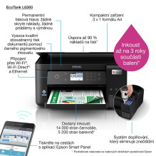 Epson L6260 Inkjet A4 4800 x 1200 DPI 33 ppm Wi-Fi