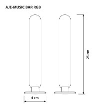 RGB Juostinė Lempa - Activejet Muzikos Juosta RGB Led, Mėlyna