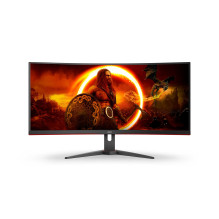 AOC G2 CU34G2XE / BK LED ekranas 86,4 cm (34 colių) 3440 x 1440 pikselių platus Quad HD LCD juodas, raudonas