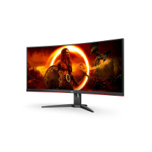 AOC G2 CU34G2XE / BK LED ekranas 86,4 cm (34 colių) 3440 x 1440 pikselių platus Quad HD LCD juodas, raudonas