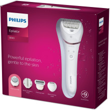 Philips Epilator Series 8000 BRE740 / 10 šlapias ir sausas epiliatorius