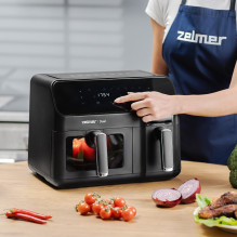 Zelmer ZAF9000 Air Fryer 5.5 l + 3.5 l 2700 W black