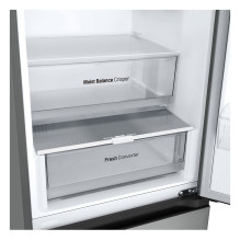 LG GBV3200DPY fridge-freezer Freestanding 387 L D Metallic, Silver