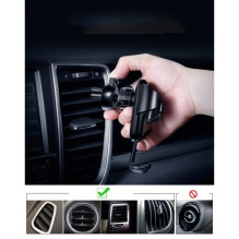 Car holder Baseus 'Gravity' black (non-magnetic / for grill)