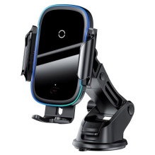 Car holder Baseus 'Light Electric' 15W / wireless charging and automatic locking (non-magnetic / adhesive)