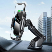 Car holder Baseus 'Light Electric' 15W / wireless charging and automatic locking (non-magnetic / adhesive)