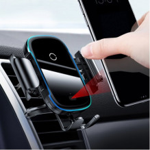 Car holder Baseus 'Light Electric' 15W / wireless charging and automatic locking (non-magnetic / adhesive)