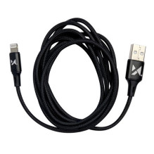 USB Kabelis Wozinsky &quot;WUC-L1B&quot; juodas &quot;Lightning&quot; 100cm