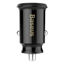 Automobilinis įkroviklis Baseus &quot;Grain Mini&quot; juodas (2xUSB / 3.1A)