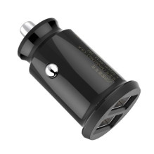 Automobilinis įkroviklis Baseus &quot;Grain Mini&quot; juodas (2xUSB / 3.1A)