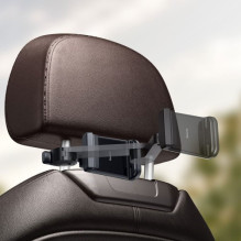 Automobilinis laikiklis Baseus &quot;BackSeat Holder&quot; juodas (bevielis krovimas 15W) (ne magnetinis / sėdynei)