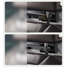 Automobilinis laikiklis Baseus &quot;BackSeat Holder&quot; juodas (bevielis krovimas 15W) (ne magnetinis / sėdynei)