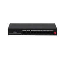 Dahua Technology PoE DH-PFS3010-8ET-65 tinklo jungiklis Fast Ethernet (10/100) Maitinimas per Ethernet (PoE) Juoda