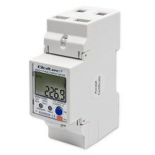 Qoltec 50882 Single phase electronic energy consumption meter for DIN rail , Wi-Fi , TUYA , 230V , LCD