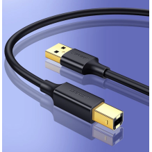 Ugreen USB Type B printer cable (male) - USB 2.0 (male) 480 Mbps 1.5 m black (US135 10350)