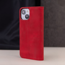 Dėklas &quot;Smart Suede&quot; skirtas Xiaomi Redmi 13C 4G / Redmi 13C 5G / Poco C65 raudonas