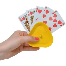 Card holder - ergonomic triangle design, plastic 4 pcs.