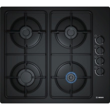 Built -in stove - Bosch Serie 2 POP6B80 Gas Black 4 Zone 4