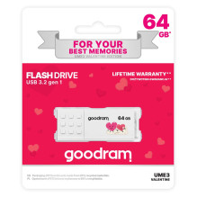 Goodram UME3 Valentine USB flash drive 64 GB USB Type-A 3.2 Gen 1 (UME3-0640W0R11-V) White