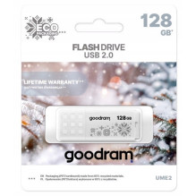 Goodram UME2 Winter USB flash drive 128 GB USB Type-A 2.0 (UME2-1280W0R11-WI) White