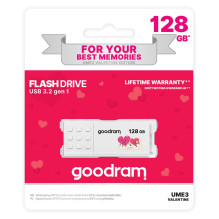 Goodram UME3 Valentine USB flash drive 128 GB USB Type-A 3.2 Gen 1 (UME3-1280W0R11-V) White