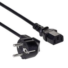 Power cable for laptop Akyga AK-PC-01A CCA CEE 7 / 7 / IEC C13 1.5m