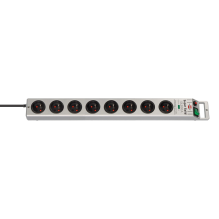 Brennenstuhl Super-Solid surge protector strip 8 sockets 2.5m 13.500A - silver