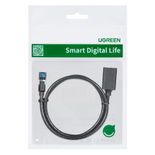 Ugreen ilgintuvas Ethernet RJ45 Cat8 40000 Mbps / 40 Gbps 2m juodas (NW192 50200)