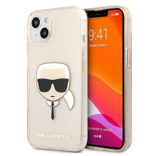 Karl Lagerfeld KLHCP13MKHTUGLGO iPhone 13 6,1&quot; złoty / gold hardcase Glitter Karl`s Head