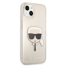 Karl Lagerfeld KLHCP13MKHTUGLGO iPhone 13 6,1&quot; złoty / gold hardcase Glitter Karl`s Head