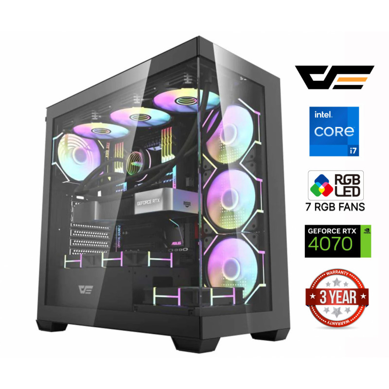 Core i7-12700F 16GB 512GB SSD 2TB HDD RTX 4070 12GB NoOs