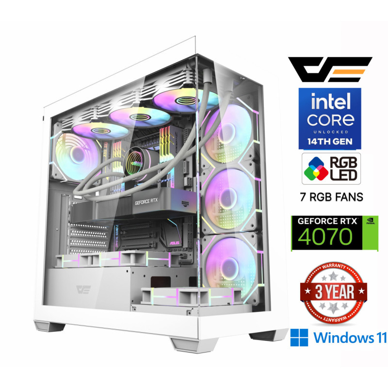 Core i7-14700F 16GB 1TB SSD 1TB HDD RTX 4070 12GB Windows 11