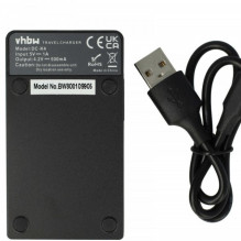 vhbw micro USB-Akku-Ladegerät passend für Canon BP-709, BP-718, BP-727