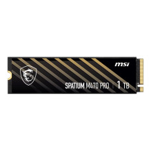 SSD, MSI, SPATIUM M470 PRO, 1TB, M.2, PCIe Gen4, NVMe, 3D NAND, Rašymo greitis 4500 MB/s, Skaitymo greitis 6000 MB/s, 2,