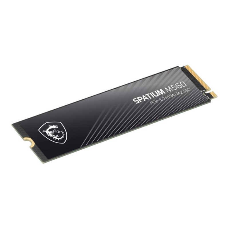 SSD, MSI, SPATIUM M560, 1TB, M.2, PCIe Gen5, NVMe, 3D NAND, Write speed 8400 MBytes / sec, Read speed 10200 MBytes / sec