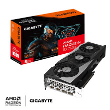 Graphics Card, GIGABYTE, AMD Radeon RX 7600, 8 GB, GDDR6, 128 bit, PCIE 4.0 16x, 2xHDMI, 2xDisplayPort, GV-R76GAMINGOC-8