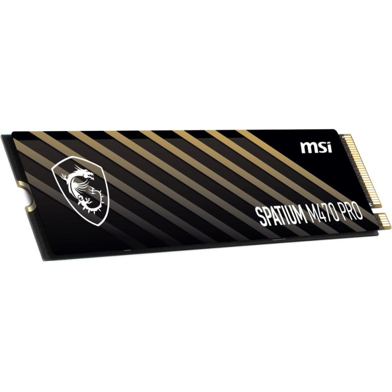 SSD, MSI, SPATIUM M470 PRO, 2TB, M.2, PCIe Gen4, NVMe, 3D NAND, Write speed 5000 MBytes / sec, Read speed 6000 MBytes / 