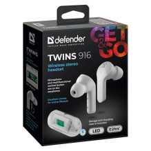 Bluetooth headphones TWINS 916 WHITE