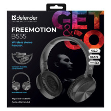 HEADPHONES DEFENDER BLUETOOTH FREEMOTION B555 BLACK