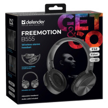 HEADPHONES DEFENDER BLUETOOTH FREEMOTION B555 BLACK