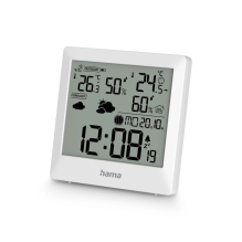 Hama Palawan Weather Station Thermometer Hygrometer - White