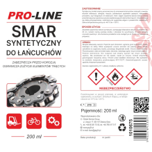 Synthetic chain lubricant PRO-LINE spray 200ml