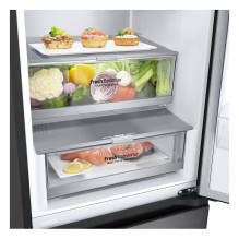 LG GBV7280DEV.AEVQEUR fridge-freezer Freestanding 387 L D Black