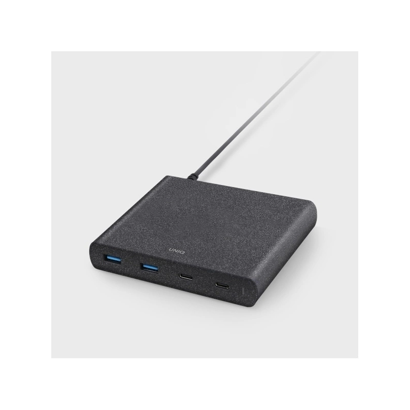 HUB Uniq Surge LITHOS Collective 90W 2xUSB-A QC 3.0 / 2xUSB-C PD 3.0 - black