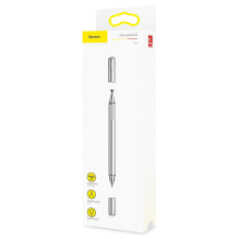 Baseus Golden Cudgel ACPCL-0S double-sided stylus for tablets, phones with gel pen - silver