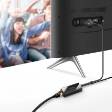 Ugreen 30985 išorinė tinklo plokštė, skirta Chromecast su mikro USB / USB-A jungtimis 100Mb / s 1m - juoda